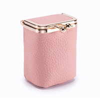 Mini rouge à lèvres de style coréen, étui en forme d'enveloppe rouge, design élégant, pochette de rangement portable pour rouge à lèvres avec clip métallique