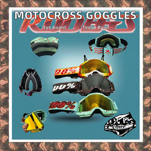 Di alta qualità modello simpatico casco da cross occhiali da equitazione sport all'aperto occhiali da sci per ciclismo e moto - Product Image 3