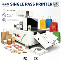 Nouvelle machine d'impression numérique à jet d'encre pour sacs en papier ondulé et boîtes à pizza en carton, imprimante monocouche à passage unique, best-seller