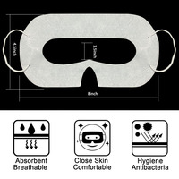 Masque VR jetable 100pcs masque pour les yeux bandés couverture faciale pour casque VR accessoires de jeu
