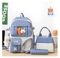 Offre Spéciale : Ensemble 3 Pièces – Sac à Dos Unisexe Tendance et Imperméable avec Fermeture Éclair et Fermoir, pour Usage Quotidien, Loisirs et École, et Trousse en Tissu Oxford