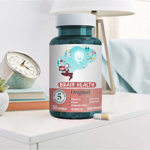 Nhãn hiệu riêng Vegan nootropic thuốc chăm sóc sức khỏe bổ sung với vitamin & khoáng chất cho tập trung <span class=keywords><strong>Phosphatidylserine</strong></span> não viên nang - Product Image 5