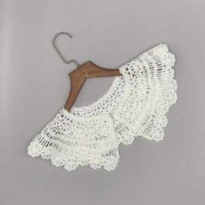 Collar bordado desmontable ahuecado de encaje blanco de alta calidad, accesorios de ropa para mujer - Product Image 2