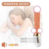 Machine à gode automatique chauffante réaliste avec point G vibrant, télécommande sans fil, jouet sexuel pour adultes, masturbation féminine