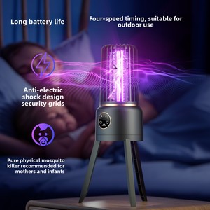 Lámpara Antimosquitos Recargable con Temporizador, Lámpara LED Portátil para Exteriores y Camping, Lámpara Eléctrica <span class=keywords><strong>Mata</strong></span> <span class=keywords><strong>Mosquitos</strong></span> - Product Image 2