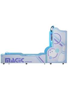 Máquina de Videojuegos de Bolos Automática que Funciona con Monedas, Simulador de Sistema de Consola de Videojuegos de Bolos, Máquina de Juego de Bolos con Funciones de Disparo Láser - Product Image 4