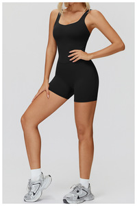 Mono Deportivo Corto Morado para Mujer, Body de Yoga para Gimnasio, Traje Deportivo Enterizo para Mujer - Product Image 6