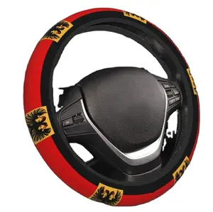 غطاء عجلة قيادة السيارة المرن بتصميم علم ألمانيا الخاص بك - Product Image 1