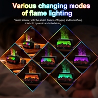 Nuevo Difusor de Aceites Esenciales con Llama 2026, 200ml, USB, Sensor de Sonido, Luz LED de Colores, Difusor de Aroma con Efecto de Llama de Chimenea y Control Remoto