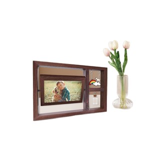 Wooden Pet <b>Photo</b> <b>Frame</b> <b>Double</b>-Sided Rotatable Desktop Handmade For Cat Dog Memorial - Product Image 2