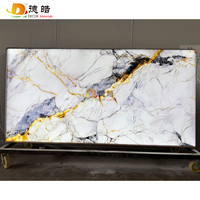 Panneau mural en onyx rétroéclairé Résine translucide Design marbre Pierre artificielle pour la décoration murale et de plafond