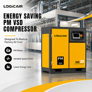 เครื่องอัดอากาศแบบสกรูโรตารี่อุตสาหกรรม LOGICAIR 7.5Kw 11Kw 15Kw แบบเงียบ สำหรับขายในเชิงพาณิชย์ - Product Image 1