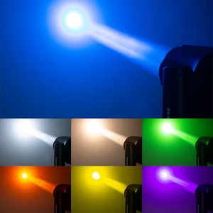 Faro mobile a testa mobile da 380W DMX512 RGBWA UV IP65 impermeabile per DJ, feste, matrimoni, concerti, club, retrò 6in1 COB LED StageLight + Laser - Product Image 6