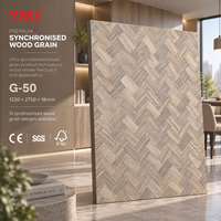 Panneau décoratif gaufré synchronisé pour portes d'armoires de cuisine, murs TV et meubles contemporains