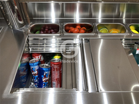 Bar à cocktails mobile pour usage extérieur personnalisé, barman mobile, bac à glace, planche de drainage, station à cocktails portable