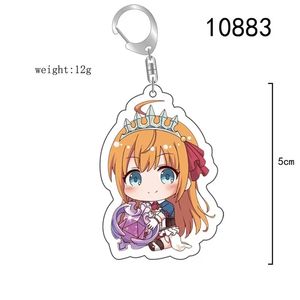 Porte-clés figurine de personnage d'<span class=keywords><strong>anime</strong></span> Princess Connect Re Dive, PCR Kokkoro Karyl Pecorine, porte-clés en acrylique, pendentif pour sac, cadeau - Product Image 2