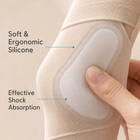 Attelle de cheville professionnelle en silicone ultra-fine et invisible pour la récupération des entorses et de l'arthrite – Manchon de cheville de qualité médicale
