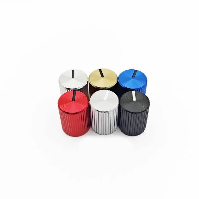 Premium Guitar Bass Effects Pedal Parts: Metal Control Knobs, Potentiometer Caps for ME-90 and Tube Amplifier Accessories