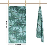 Thickened Waffle Weave Beach Towel XL Large Size Skin-Friendly Soft Bath Sheet Compact Water Absorbent Beach Blanket for Outdoor