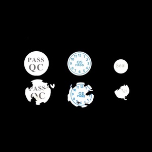 1000PCS 60x20mm tùy chỉnh dễ vỡ giấy Con dấu khoảng trống mở Làm xáo trộn rõ ràng đóng gói phá hủy dán vỏ trứng giấy nhãn - Product Image 2