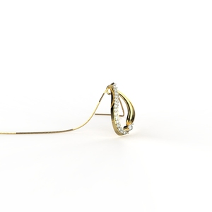 Increíble colgante eminente chapado en oro de 18K para niñas y mujeres, producto a granel, colgante de joyería fina personalizado a un precio razonable - Product Image 2