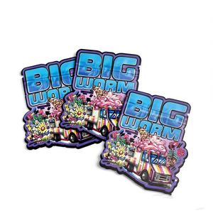 Sacs refermables personnalisés découpés sur mesure, sacs à fermeture éclair avec lignes de déchirement, sacs en Mylar anti-odeur, sacs de forme spéciale pour fleurs - Product Image 2