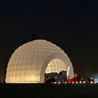 Tente gonflable de dôme d'igloo tente extérieure de dôme tente portative de boîte de nuit pour l'événement de noce