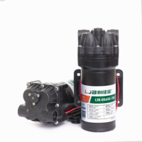 Pompe à diaphragme 24V DC LJB0565F-700 700GPD CE RoHS avec logo personnalisé d'usine et longueur de câble adaptée pour système de purification d'eau RO