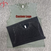 Rompi Olahraga Gaya Vintage Musim Panas Laris Manis, Kerah O, Finishing Batik, Tanpa Lengan, Rompi Sepak Bola, Sablon Custom, Rompi Katun untuk Pria
