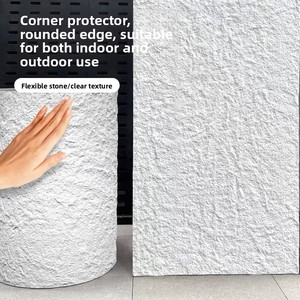 Carrelage flexible <span class=keywords><strong>en</strong></span> porcelaine douce effet <span class=keywords><strong>pierre</strong></span>, design moderne à lignes carrées, antidérapant, écologique, pour intérieur, salon, hôtel, découpable sur mesure - Product Image 3