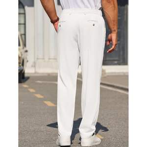 2025กางเกงลำลองผ้าลินินแบบสลิมฟิตสำหรับผู้ชายกางเกงทรงสลิมฟิตเอวยางยืดกางเกงน้ำหนักเบาออกแบบโลโก้ขนาด XL ได้ตามต้องการสำหรับฤดูร้อน - Product Image 5