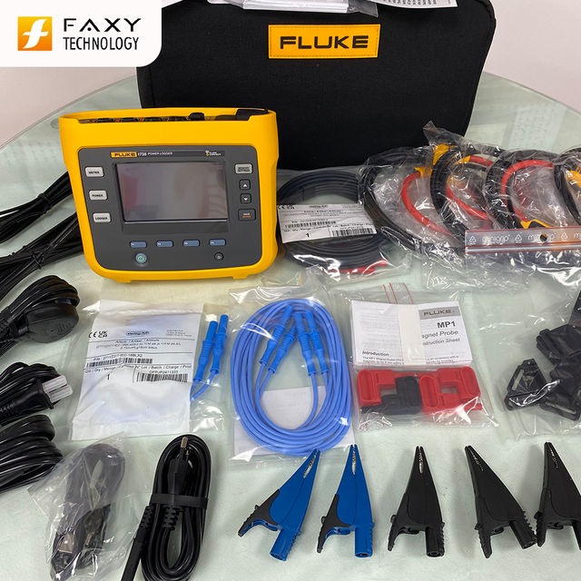 Fluke 1736 and 1738 Three-Phase Power Quality Loggers Fluke 1736INTL Power Quality Tester Fluke 1738INTL Fluke Original New