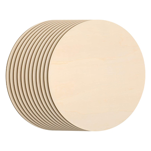 Venta Directa de Fábrica, Discos de Madera Natural sin Acabado, <span class=keywords><strong>Recortes</strong></span> Redondos de Madera para Pintar/Manualidades/Dekoración - Product Image 6