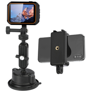 Soporte Universal 360 para Teléfono en Parabrisas de Coche con Ventosa, Montaje para Cámara <span class=keywords><strong>GoPro</strong></span> Hero 13 12 <span class=keywords><strong>Black</strong></span> <span class=keywords><strong>11</strong></span> <span class=keywords><strong>Mini</strong></span> 10 9 8 7 6 5 4 Insta360 X3 - Product Image 5