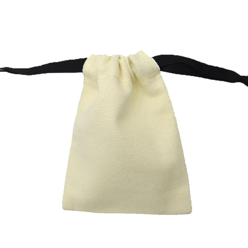 Sacchetti con coulisse in tela di cotone 100% Made in China sacchetto per la polvere con cordoncino per l'imballaggio di strumenti e regali Gua Sha