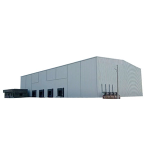 Estructura de acero modular prefabricada impermeable de montaje rápido Cobertizo de almacén Doble pendiente IBR Láminas Soldadura ligera Corte Doblado - Product Image 2