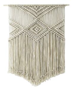 Cuerdas de algodón orgánico de macramé para colgar en la pared, diseño hecho a mano, estilo contemporáneo, nueva decoración para el hogar, hecho en La India para regalos - Product Image 1