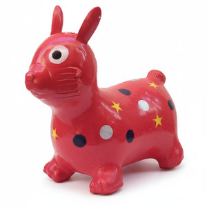Máquina de Juego Inflable Roja FEZA con Conejo, Estrellas y Puntos para Niños, Personalizable en Inglés - Product Image 2
