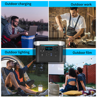 Système d'alimentation solaire multifonctionnel mobile haute puissance pour éclairage extérieur et intérieur domestique, avec station de batterie LiFePO4