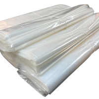 Sacs plats en PE transparents sur rouleau, pochettes d'emballage transparentes pour aliments et fruits, vente en gros