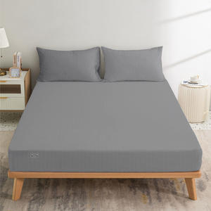 퀸 사이즈 접지 침대보 5% 실버 95% 가정용 2 접지 코드가있는 유기농 면 접지 침대 시트 - Product Image 4