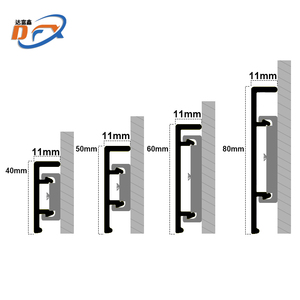 Dafuxin của nhà sản xuất chống ẩm hạt gỗ hợp kim nhôm ốp chân tường Hội Đồng Quản trị Dễ dàng cài đặt mua sắm phụ kiện sàn - Product Image 5
