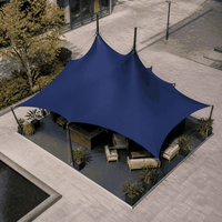 Tente extensible paysagère à installation rapide avec impression de logo personnalisé pour mariages en plein air