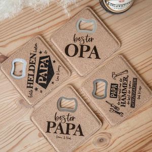 In Stock Square <b>Cork</b> <b>Bottle</b> Opener Cover Christmas Beer Wine Opener Gift Coaster <b>Bottle</b> Opener - Product Image 1