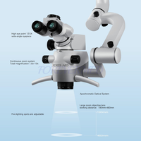 Microscope opératoire dentaire avec imagerie 4K, optique apochromatique, éclairage LED couleur réelle, zoom continu