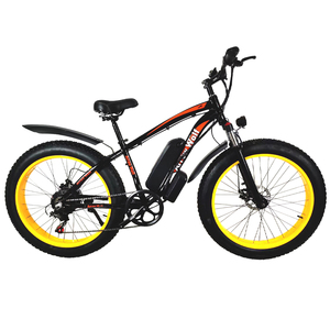 Vélo de montagne électrique pour adultes, pneus larges, 48V, moteur sans balais, cadre en alliage d'aluminium, moteur à moyeu arrière, 7 vitesses avant/arrière - Product Image 3