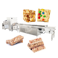 Ligne de machines de moulage multifonctionnelle à haute production pour barres/boules de céréales, croustilles de riz, boules de sésame et snacks aux noix, 50-180 kg/h