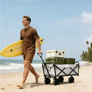 Carrito de Camping Plegable y Portátil para Exteriores, Ideal para Entregas y Transporte en Campamentos y Sitios de Campamento - Product Image 4