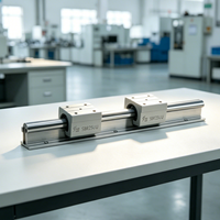 Glissière linéaire ouverte SBR UU LUU, bloc coulissant en aluminium SBR10 12 16 20 25 30 35 40 50 pour machines CNC de travail du bois