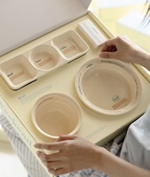 Boîte d'expédition en carton ondulé avec impression intégrale et insert, boîte d'expédition imprimée pour mug à café, vaisselle, assiette de table